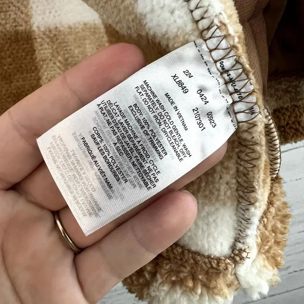 Columbia NWT Big Timber Peak‎ Gingham Full Zip Jacket Size XL